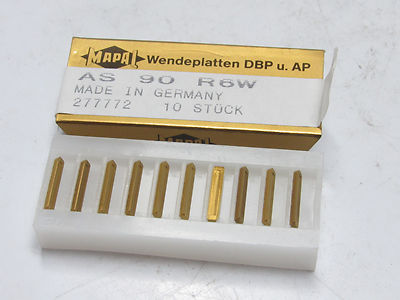 10 pcs MAPAL AS 90 R6W Carbide Cut Off Blade Inserts GERMANY