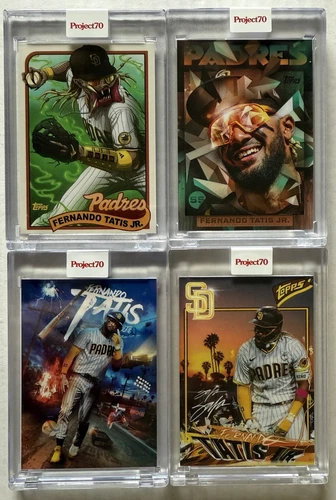 Lot of 4 Fernando Tatis Jr. 2021 Topps Project 70 - Pardee #411 #135 #283 #506