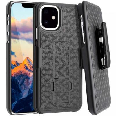 iPHONE 11 - CASE SWIVEL BELT CLIP ARMOR HOLSTER DROP-PROOF STAND COVER COMBO