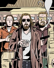 The Big Lebowski - Art Print - 8 x 10 Wall Art - Movie Illustration - The Dude