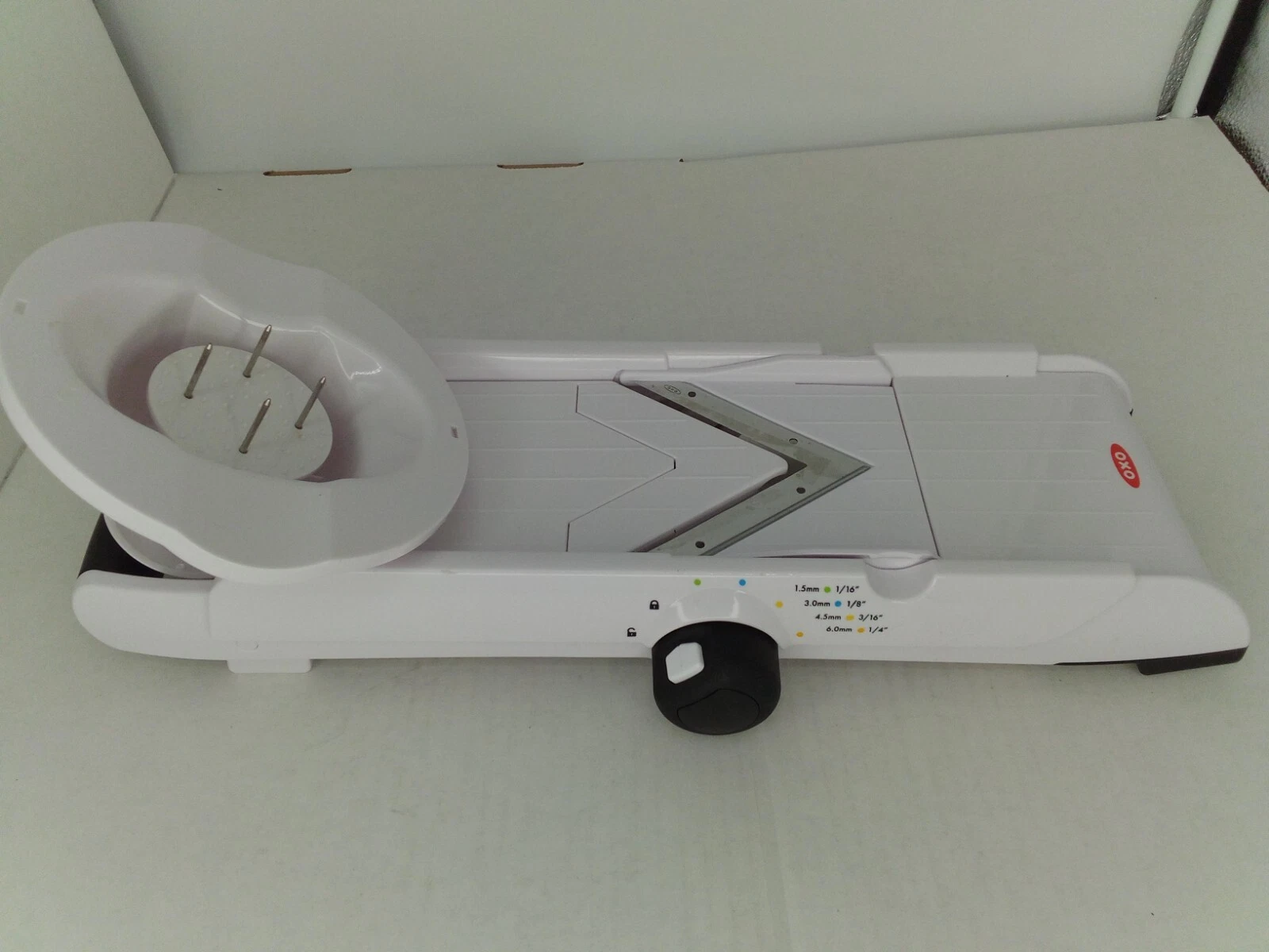 OXO Good Grips Mandoline Slicer V-Blade Straight Crinkle Julienne Adjustable