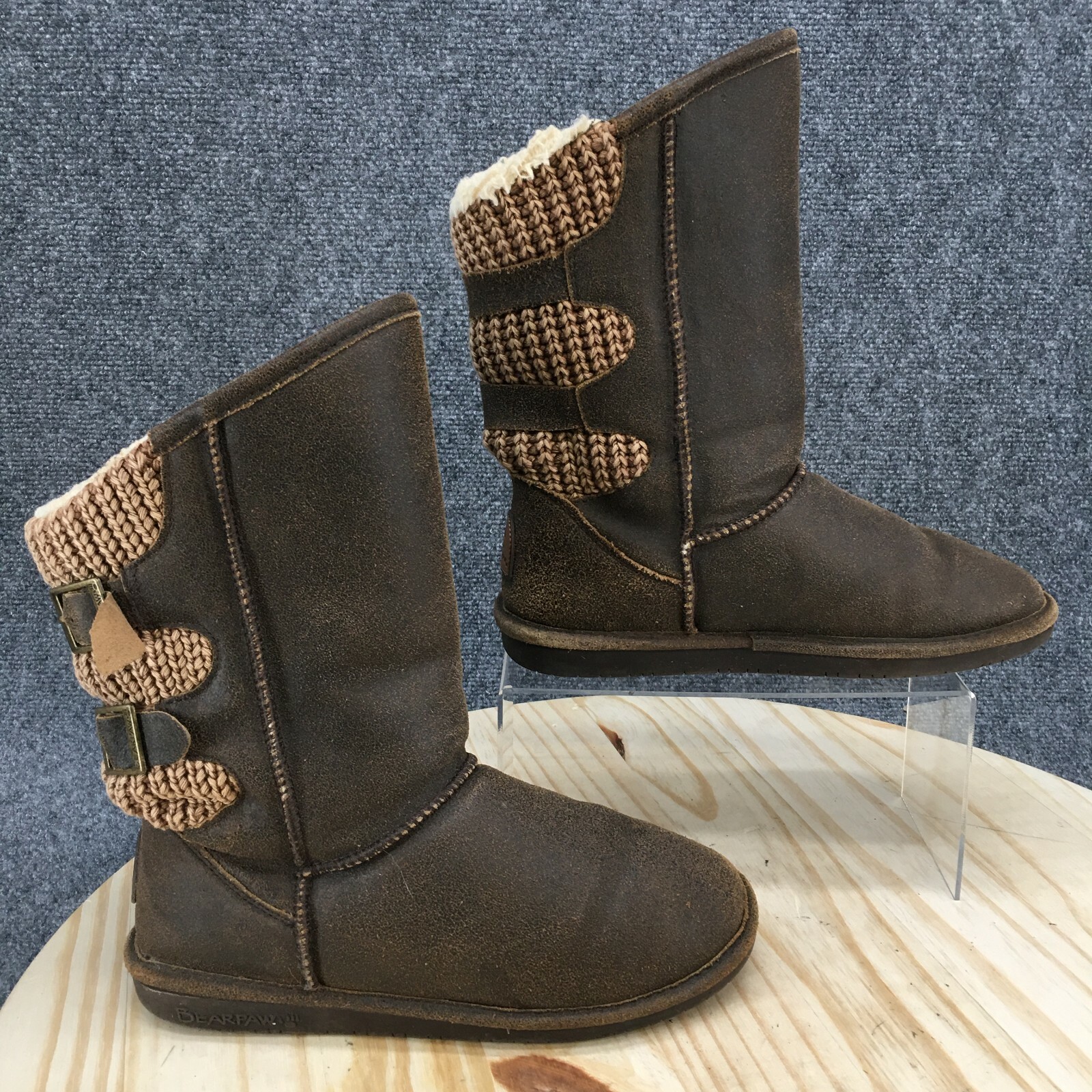 Bearpaw Boots Womens 8 Boshie Shearling 