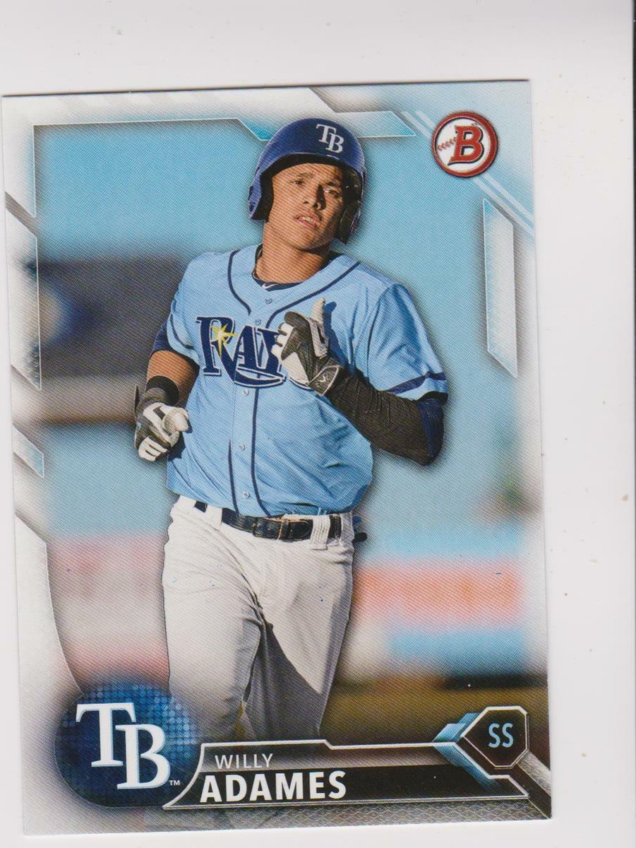2016 Bowman #BD-156 Willy Adames rookie card, San Francisco Giants