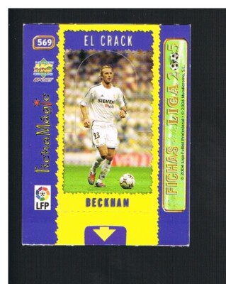 David BECKHAM Mundicromo - Las Fichas de la Liga 2004 #588