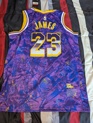 Nike Lebron James Lakers Jersey King MVP Rookie of Year