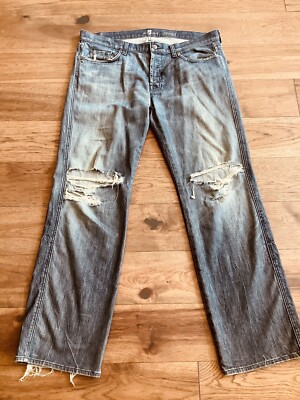 For All Mankind Jeans Men's 38 X 34 Relaxed Medium Wash