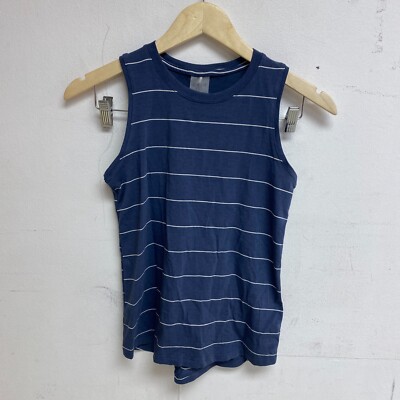 Calia Women's Everyday Shirttail Tank High Low Stripe Ardosia  WAX11281S New