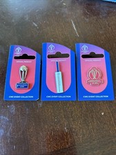 Lot Of 3 New ICC Cricket World Cup Pins England  Whales 2019