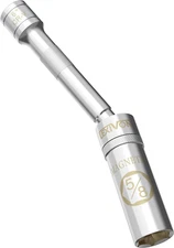 5/8" Swivel Magnetic Spark Plug Socket, 3/8" Drive X 6" Total Length | Enhanced 