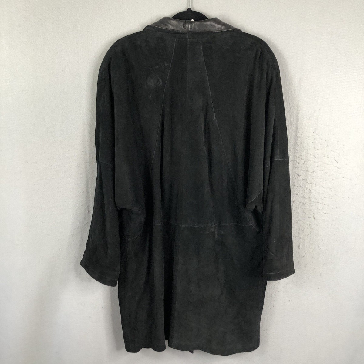 Casini Firenze Leather Coat Womens Medium Black Italian Buttery