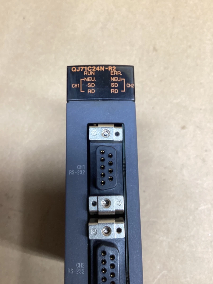 Mitsubishi RS-232 Unit Module QJ71C24N-R2 Melsec-Q #130L18