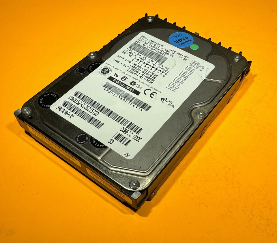 Sun 390-0066 18.2GB 3.5-inch 10K RPM LVD Ultra-3 SCSI 80pin HDD MAN3184MC Tested - Image 4 of 4