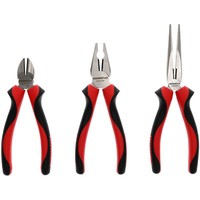 Gedore Red Zangen-Satz 2K-Griff, 3-Teilig, Zangen-Set, Rot