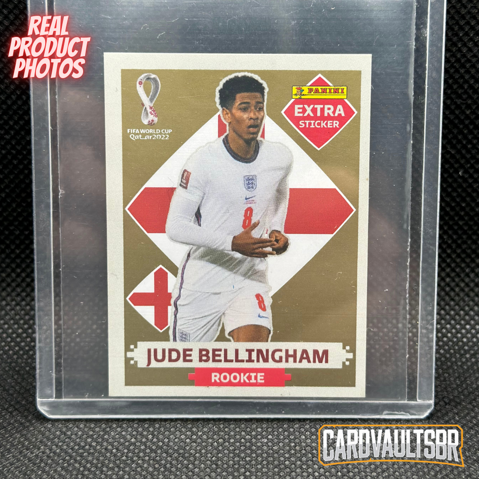 レア　値下げ　2022 World Cup Bellingham Rare Panini FIFA World Cup Qatar 2022 - GOLD Extra Sticker Jude