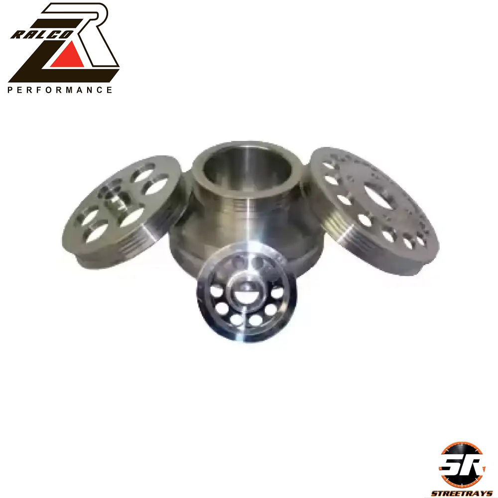 ◆Haruru◆ Ralco RZ 914874 Polished Pulley Set For 94-96 Nissan 300ZX 3.0L
