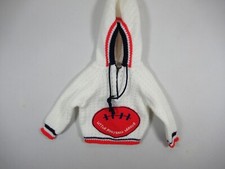 Vintage 70s 80s Little Angel Football Sweater Baby Boy 12 Months Hooded Pullover