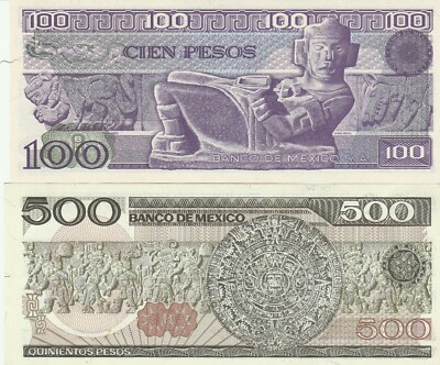 El Banco de Mexico: Collection 7 Bank Notes UNC. | eBay