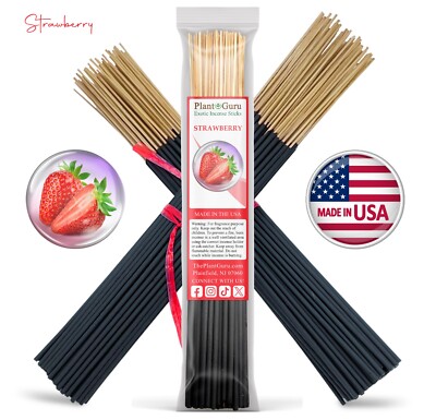 STRAWBERRY Incense Sticks 11'' Bulk Pack Wholesale Hand Dipped Lot