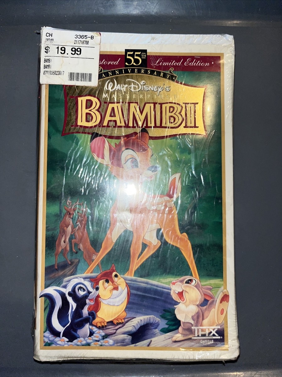 Bambi: 55th Anniversary Walt Disney's Masterpiece (VHS) NEW SEALED