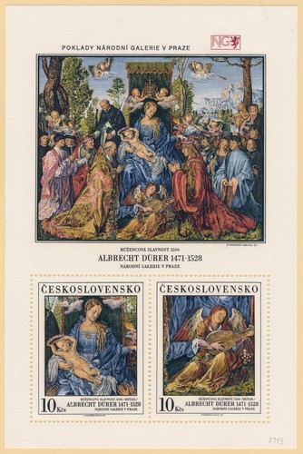 Czechoslovakia #2743 Prague Galleries 10K postage Souvenir Sheet 1989 Mint NH