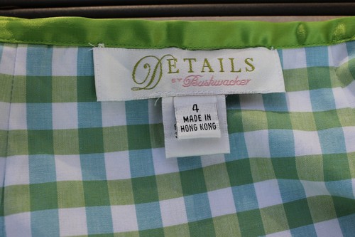 NEW DETAILS BY BUSHWACKER LADIE'S MINI SKIRT SIZE 4 COLOR BLUE GREEN - Picture 3 of 4