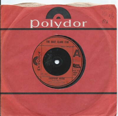 Dave Clark Five (The):Everybody knows/Akways me:UK Polydor:Re-Issue