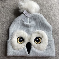 Harry Potter Hedwig Beanie Hat EUC Wizarding World