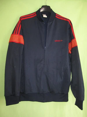 Veste Adidas Marine et rouge Ventex Vintage 80'S Polyester Jacket - 180 / L - Photo 1/4