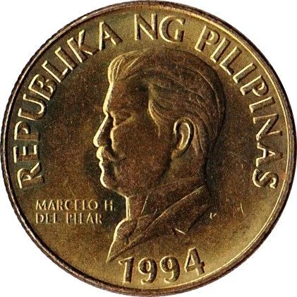 Philippines 50 Sentimo Coin | Marcelo H. del Pilar | KM242.3 | 1991 - 1994 - Image 4 of 4