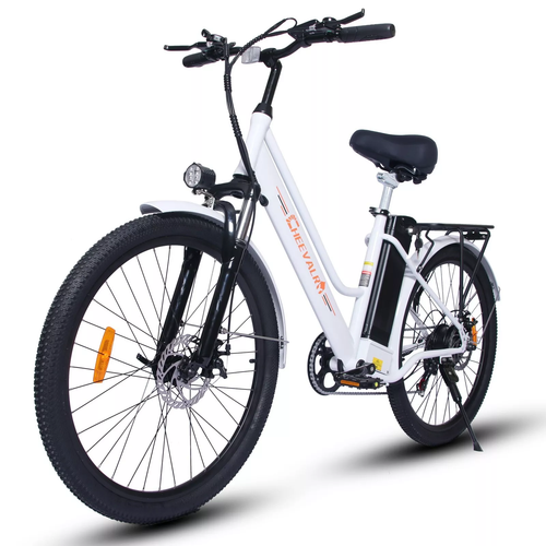 Damen/Herren Citybike 26Zoll Elektrofahrrad 36V 100km 350W CHEEVALRY C26/C26 PRO - Bild 6 von 22