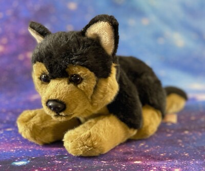 12'' Teddy Hermann Small German Shepherd Dog Plush Stuffed Animal Lying Puppy
