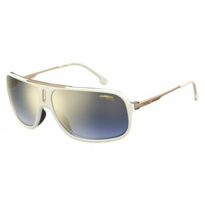 New Carrera Mens COOL65 Sunglasses 0SZJ 1V Ivory/ Blue Gradient Gold Mirror 64mm