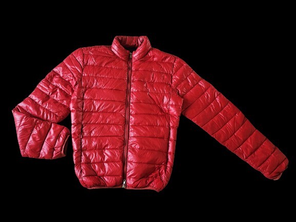 BOMBOOGIE Red Down Jacket Size M - image 3