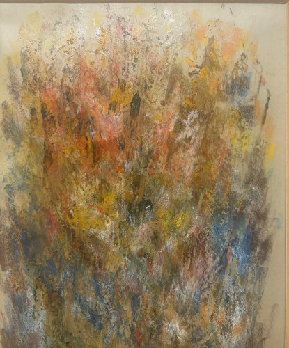 Vintage 1968 EDWARD DUBUQUE Splatter ABSTRAKTES Gemälde - gelisteter BEWEIS WPA - Bild 6 von 12