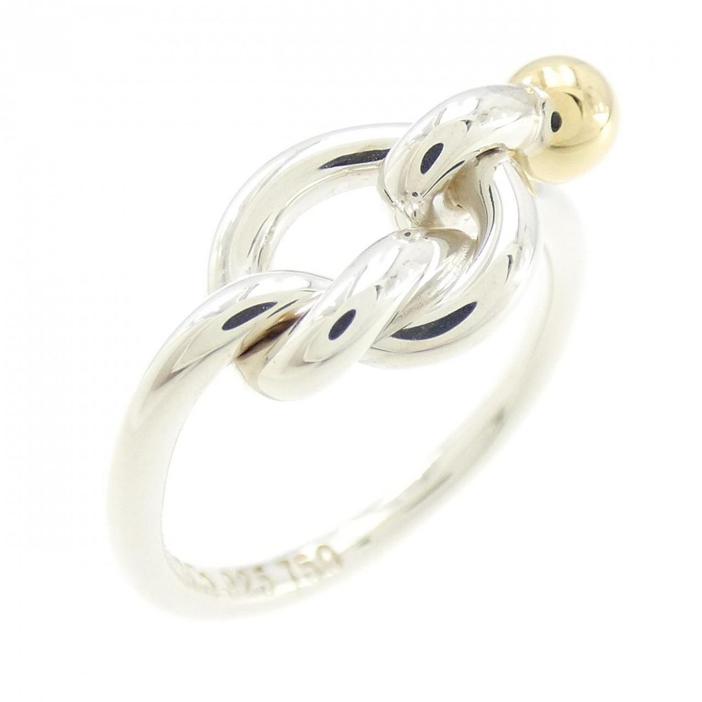 Vintage Tiffany & Co Love Knot Ring 925 Silver Size 6.5