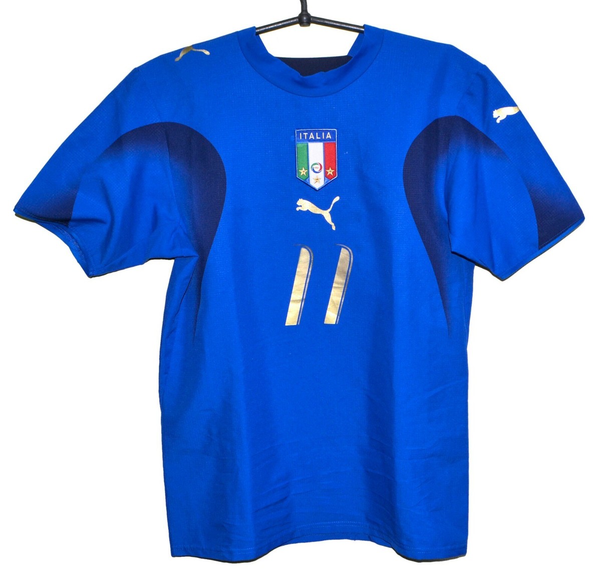ITALY NATIONAL TEAM 2006 HOME FOOTBALL SHIRT #11 GILARDINO