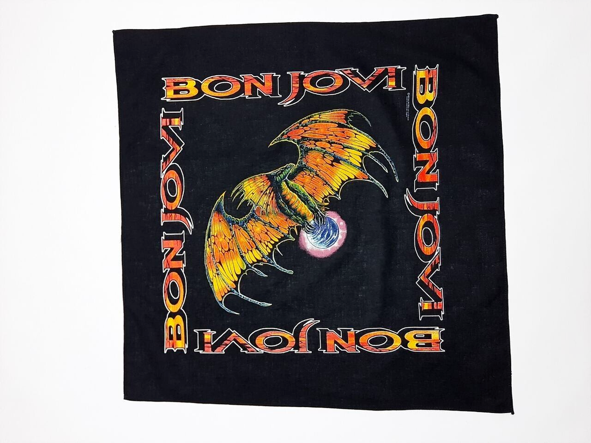 Vintage 1995 Bon Jovi These Days Headband Bandana Brokum Offical