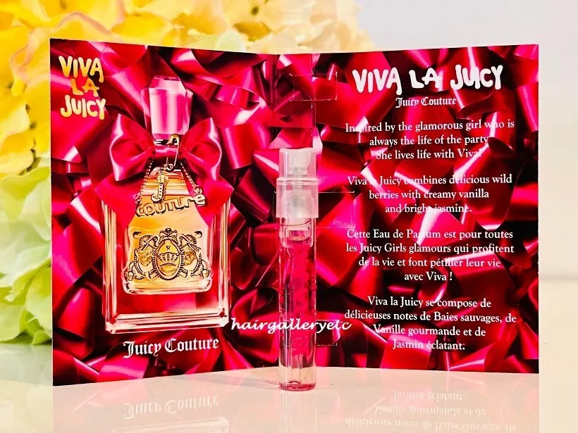 2 Juicy Couture Viva La Juicy Eau de Parfum 1.5 ml Sampler Vial