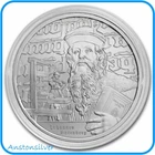 2024 Niue Johannes Gutenberg - Icons of Inspiration - BU .999 Silver in Capsule
