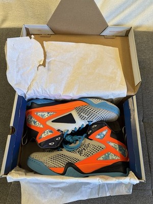 2014 Reebok Blacktop Retaliate Pump gray navy orange blue size 11  