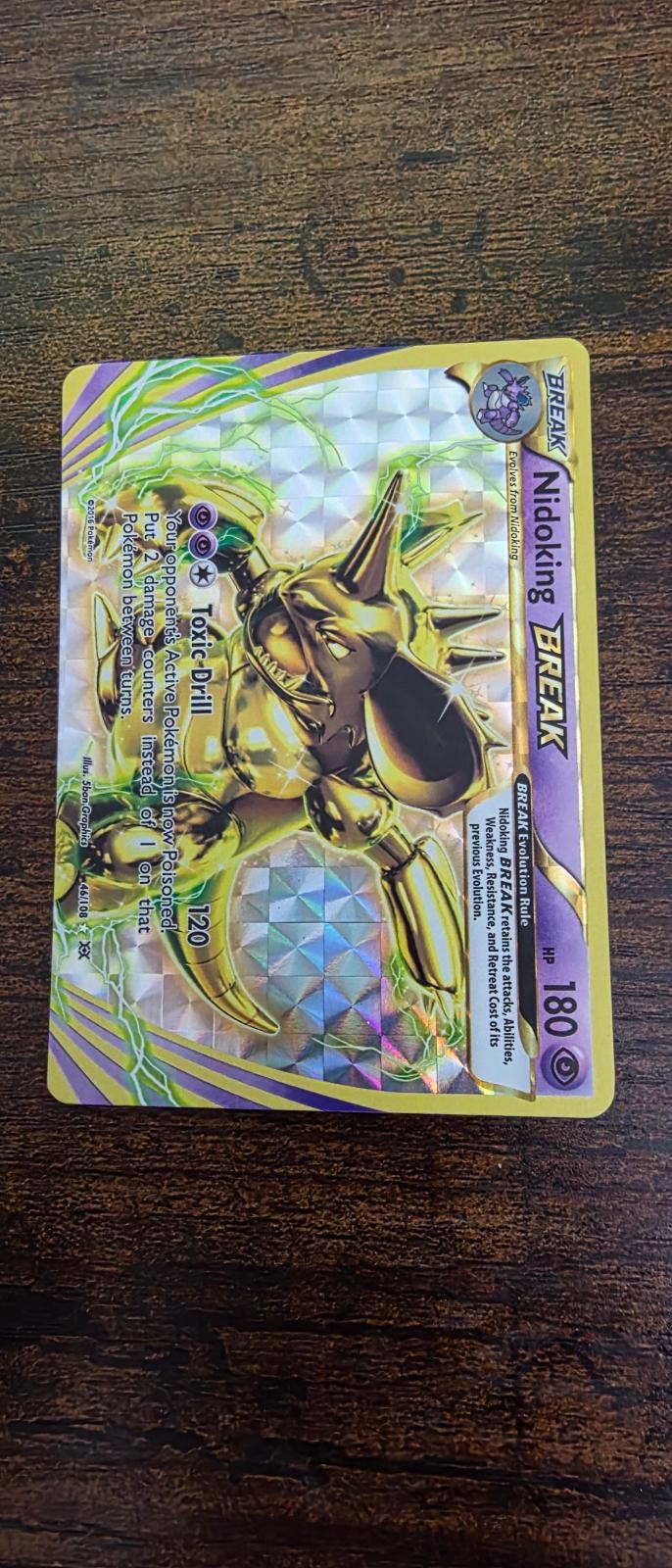 Nidoking BREAK 46/108 BREAK Rare Evolutions Pokemon Holo Near Mint