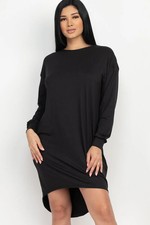 Women's Cozy High Low Dress
