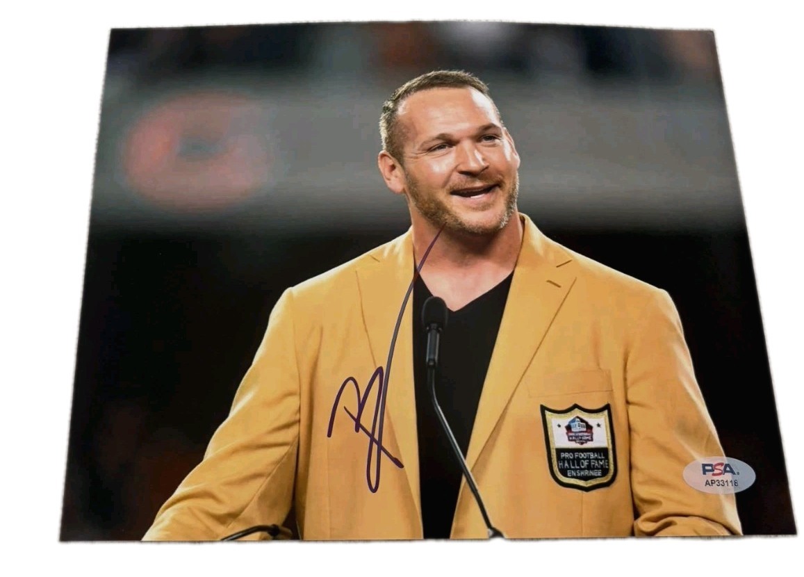 BRIAN URLACHER SIGNED 8X10 PHOTO CHICAGO BEARS HOFER PSA/DNA AUTHENTICATED C
