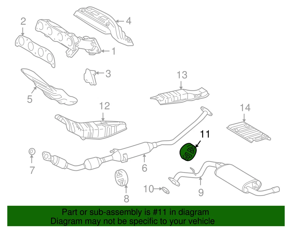 Genuine GM Muffler & Pipe Insulator 88969145 Foto 2 de 2