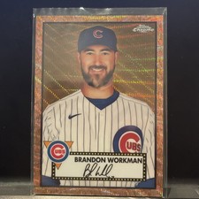 2021 Topps Chrome Platinum Anniversary Gold Brandon Workman /50