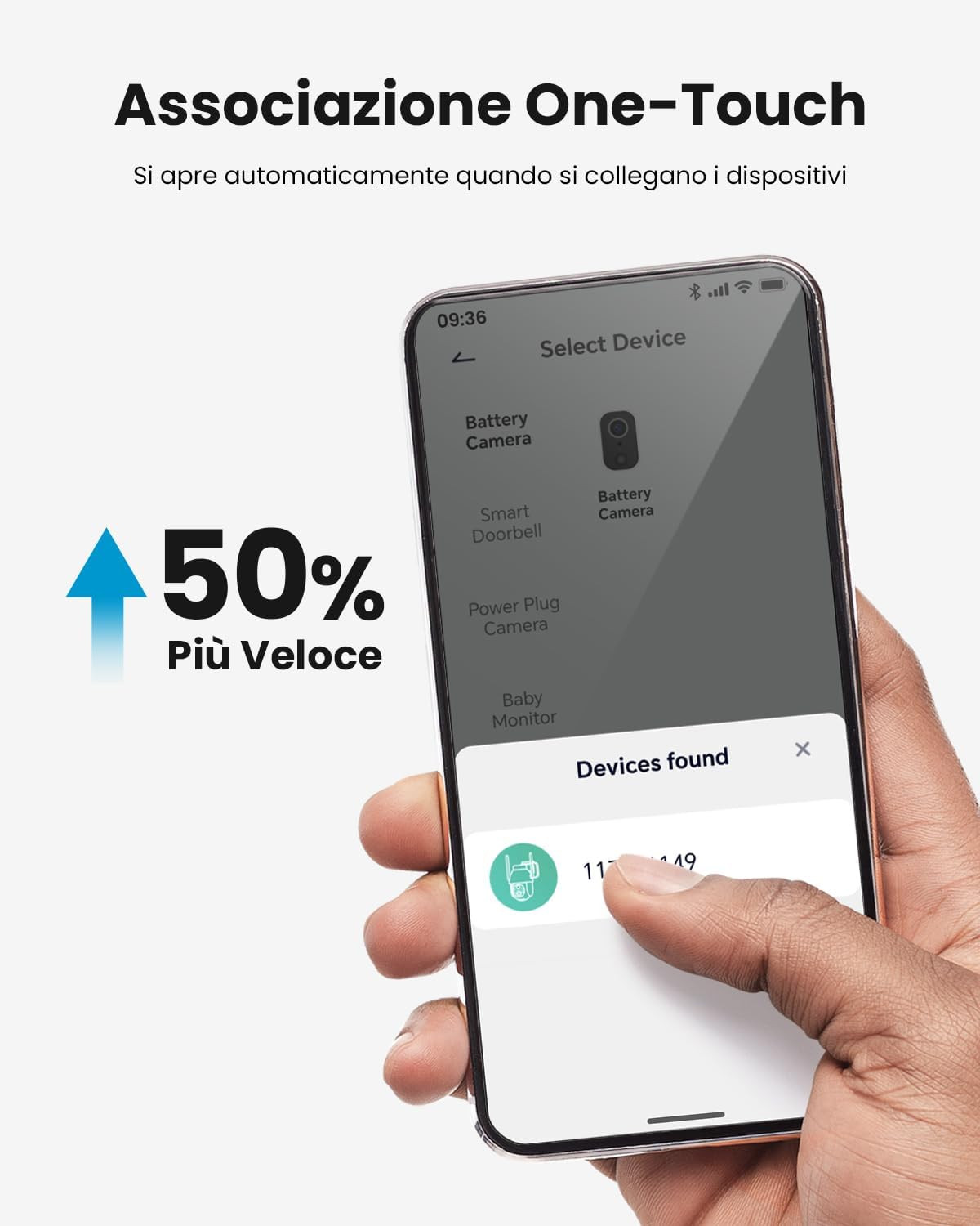 2K Telecamera Wi-Fi Esterno Senza Fili a Batteria, 360° PTZ Videocamera Sorvegli - 4