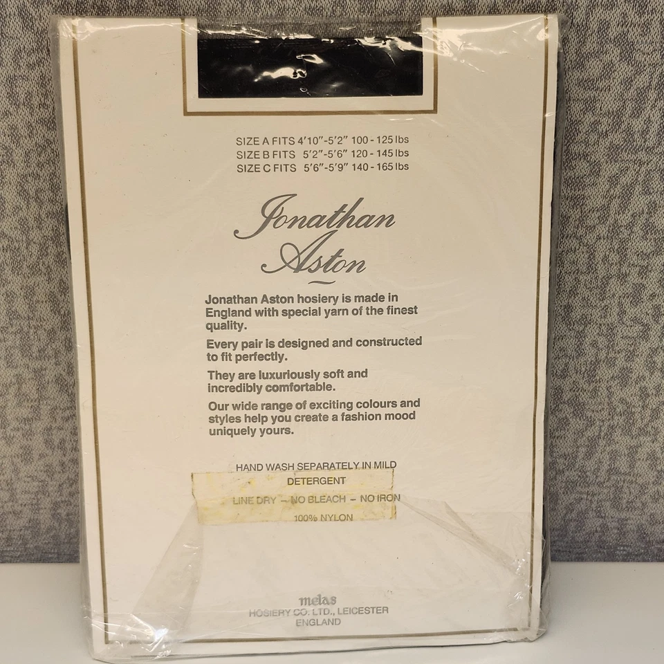 Medias de Colección Jonathan Aston Moda Negras Tivoli Encaje Talla B Sandalia Nuevas Foto 4 de 4