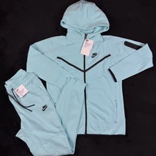Kids /Nike Tech Fleece Sweatsuit Sportswear Tracksuit Glacier Blue Size 4 Years