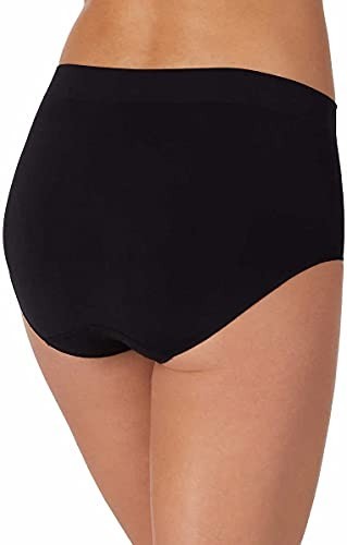 Carole Hochman Women’s Brief Panties Seamless Brief, Multicolor, Medium (5-Pack)