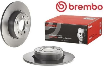 2x Bremsscheibe Brembo 08.B413.21 2 Bremsscheiben Hinterachse Hinten für Audi